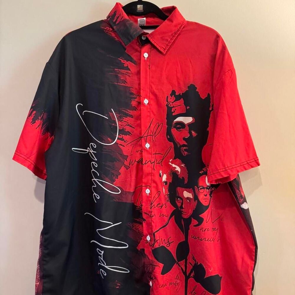 Men’s Depeche Mode button-down shirt, size XXL